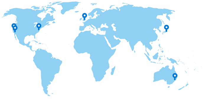 Map of Salesforce locations